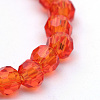 Transparent Glass Bead Strands GLAA-R166-4mm-01B-2