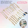 6 Bags 6 Styles Zinc Alloy Hair Bobby Pins PHAR-SP0001-01B-2