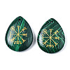 Synthetic Malachite Pendants G-T122-72G-2