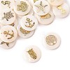 22Pcs 11 Styles Natural Freshwater Shell Pendants SHEL-FS0001-14-2
