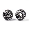 Printed Schima Wood Beads WOOD-N017-01B-2
