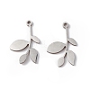 Non-Tarnish 304 Stainless Steel Pendants LS-STAS-E186-06P-1