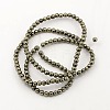 Natural Pyrite Beads Strands G-M009-03D-2