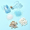 Ocean Beach Theme Glass & Shell Beads Wish Bottle DIY Making Kits DIY-FS0007-57-7