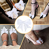 12Pcs Bowknot Polyester Shoe Buckle Clips HJEW-HY00142-5
