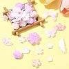 Rainbow Iridescent Plating Acrylic Beads OACR-FS0001-99A-8