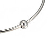 Tarnish Resistant 201 Stainless Steel Bangle Sets BJEW-O115-85P-3