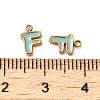 304 Stainless Steel Enamel Charms STAS-L022-292G-F-3