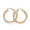 304 Stainless Steel Hoop Earrings X-EJEW-L232-034A-G-1
