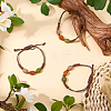 3Pcs Handmade Porcelain Beads Braided Bead Bracelets for Men Women BJEW-CP0001-01A-4