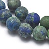 Natural Chrysocolla and Lapis Lazuli Beads Strands G-I254-02A-3