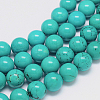 Natural Magnesite Round Bead Strands TURQ-E022-38B-14mm-1