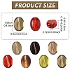 50Pcs Transparent Frosted Acrylic Beads FACR-YW0001-09A-3