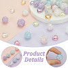45pcs 3 styles Transparent Crackle Acrylic Beads TACR-PH0001-76-4