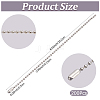 200Pcs Iron Hanging Tag Chains FIND-SP0005-63-2