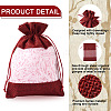 Cheriswelry 15Pcs 3 Colors Polyester Blank DIY Craft Drawstring Bag ABAG-CW0001-02-4