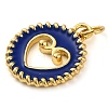 Brass Enamel Pendants KK-K339-07G-01-2