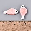 Hand Painted Fish Shaped Porcelain Beads PORC-N013-06B-4