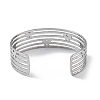 304 Stainless Steel Cuff Bangles BJEW-Z078-23P-3