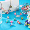 40Pcs 10 Colos Handmade Polymer Clay Pendants CLAY-TA0001-95-7