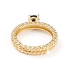 Adjustable Brass Micro Pave Cubic Zirconia Finger Rings RJEW-L098-003B-G-3