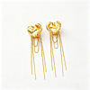 Brass Stud Earrings for Women WG5853B-01-2