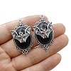 Vampire Bat Shaped Alloy Enamel Pendants PW-WGA369A-02-1