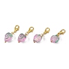 4Pcs Handmade Lampwork Strawberry Pendant Decorations HJEW-FS00041-03-3