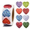 Heart Shaped Stickers Roll X-DIY-K027-A16-1