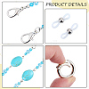 Acrylic Oval Beads Eyeglass Chains AJEW-CN0006-71A-6