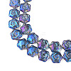Electroplate Glass Beads Strands EGLA-N008-018-A02-3