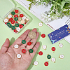 60Pcs 3 Colors Zinc Alloy Enamel Pendants ENAM-SC0008-26-3