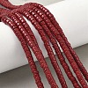 Dyed Natural Magnesite Beads Strands G-M448-F01-01-1