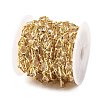 Brass Glass Teardrop Link Chains CHC-R001-04G-05-3