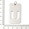 304 Stainless Steel Pendants STAS-M115-01P-U-3