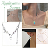 30Pcs 3 Colors 304 Stainless Steel Pendants STAS-DC0012-05-5