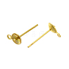 304 Stainless Steel Stud Earring Findings STAS-P370-02C-G-2