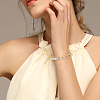 6Pcs 2 Styles Brass Spring Gate Rings KK-SC0006-33-5