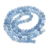 Natural Devil Blue Aquamarine Beads Strands G-P629-A03-03-3