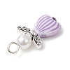 Acrylic Alloy Pendants PALLOY-JF03798-5