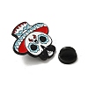 Black Halloween Baking Paint Zinc Alloy Brooches JEWB-M037-02C-3