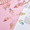 40Pcs 4 Styles Glass & Synthetic Hematite Pendants PALLOY-GO00043-4