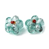 Handmade Silver Foil Glass Lampwork Beads FOIL-T001-02L-3
