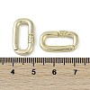 Brass Spring Gate Rings KK-Z078-01G-3