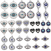 SUNNYCLUE 40Pcs 10 Styles Alloy Crystal Rhinestone Pendants FIND-SC0006-72-1