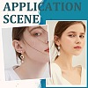 36Pcs Brass Clip-on Earring Converters Findings KK-SP0001-10G-5