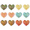 50Pcs Plating Opaque Acrylic Beads MACR-CJ0001-89-1