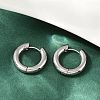 202 Stainless Steel Polishing Hoop Earrings EJEW-M106-02P-02-1