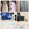10Pcs 10 Colors Organza Flower Ornament Accessories DIY-FG0006-45-6