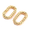 Brass Spring Gate Rings X-KK-D048-04G-2